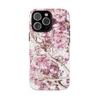 Blossom Tough Phone Case – Pink Floral Protective iPhone Cover
