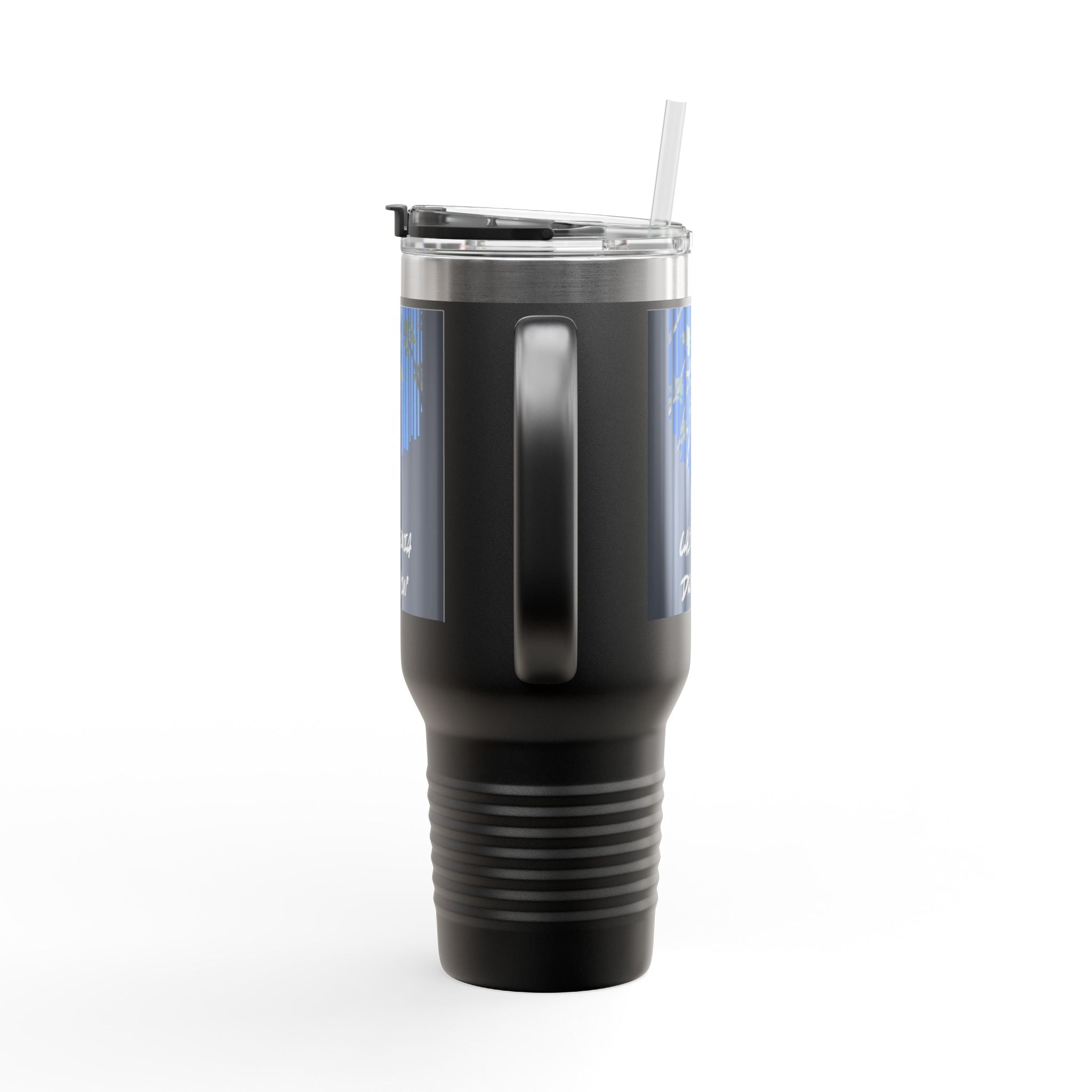 CA Dreamin' 40oz Insulated Travel Mug — Palm Print California Vibes