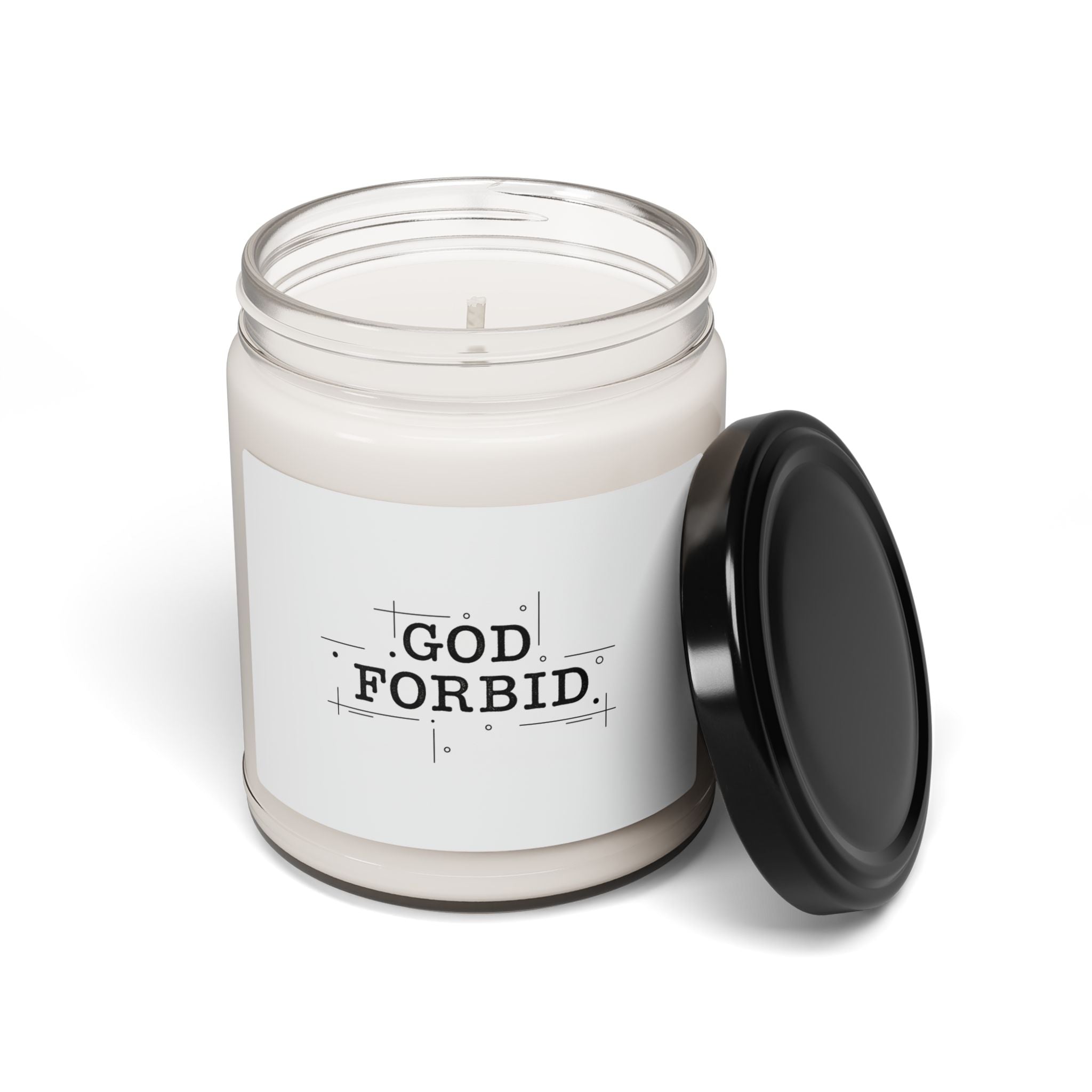 God Forbid Candle | Scented Soy Candle, Minimal Sarcastic Office Style