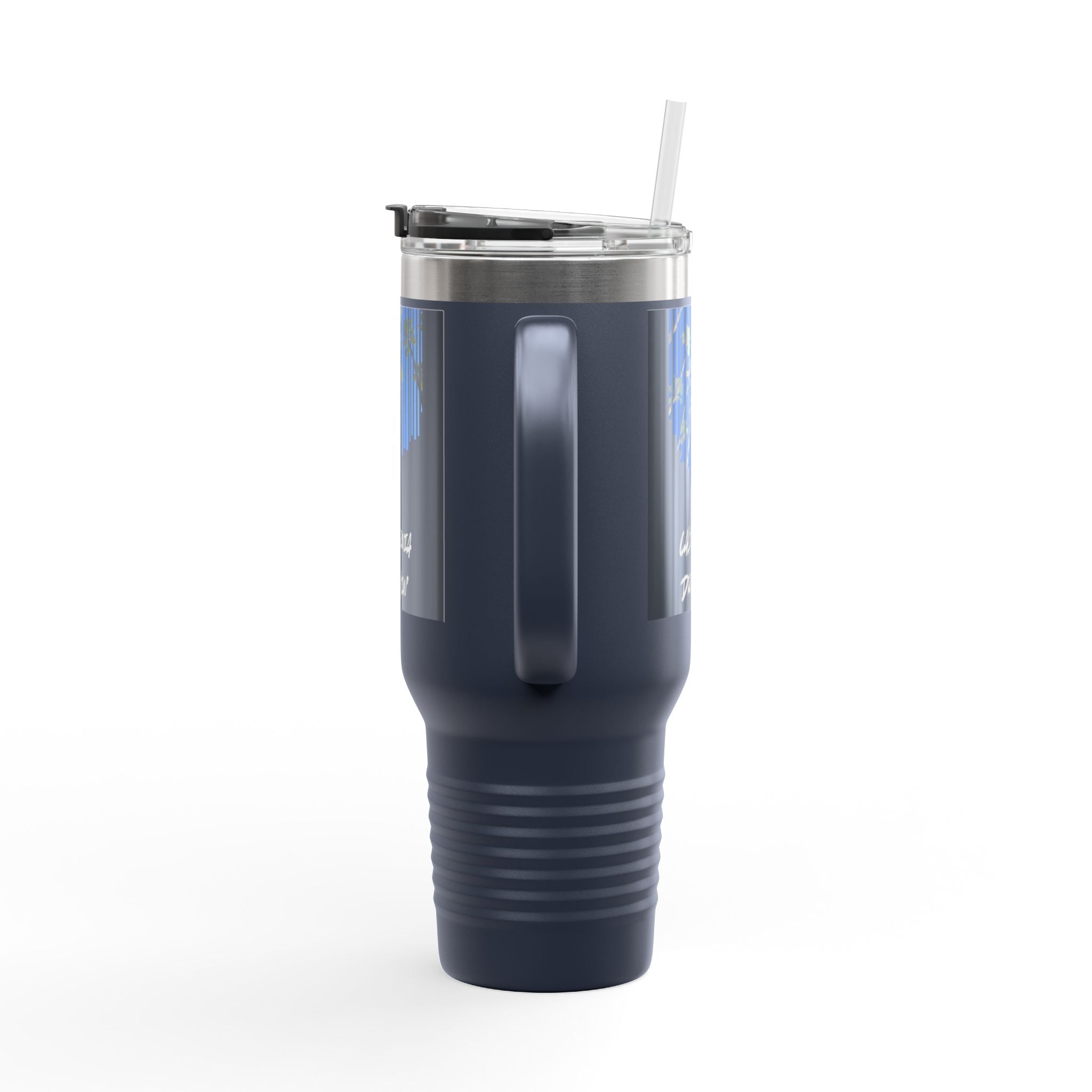 CA Dreamin' 40oz Insulated Travel Mug — Palm Print California Vibes