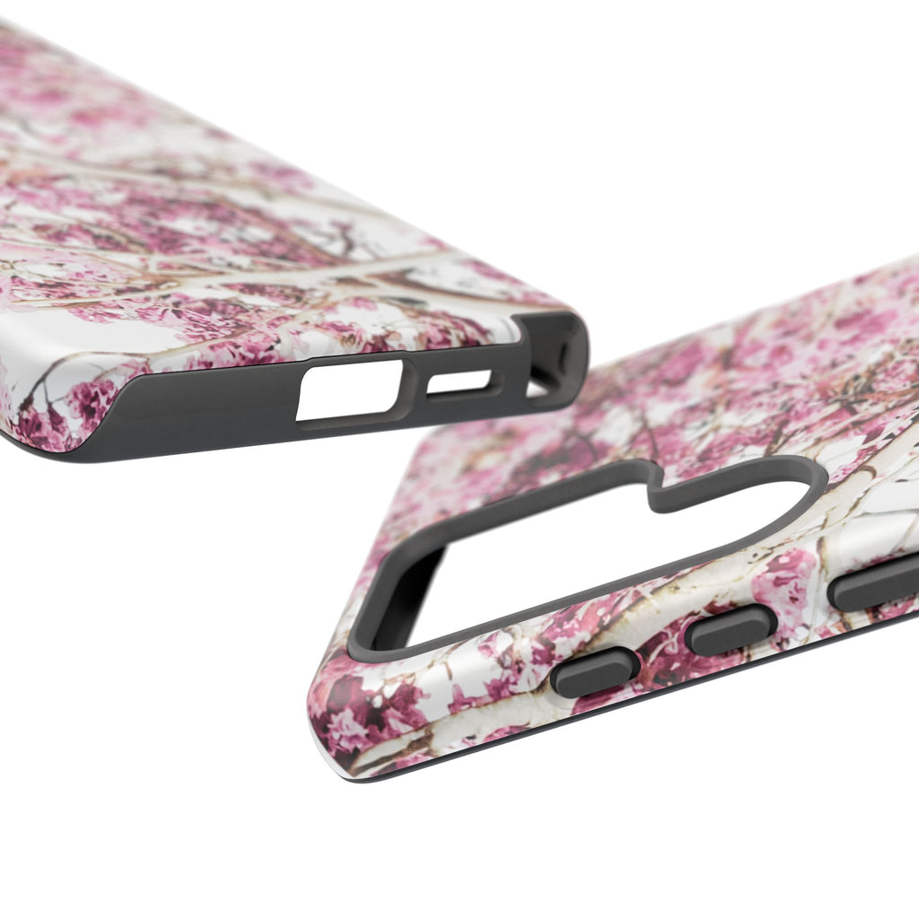 Blossom Tough Phone Case – Pink Floral Protective iPhone Cover