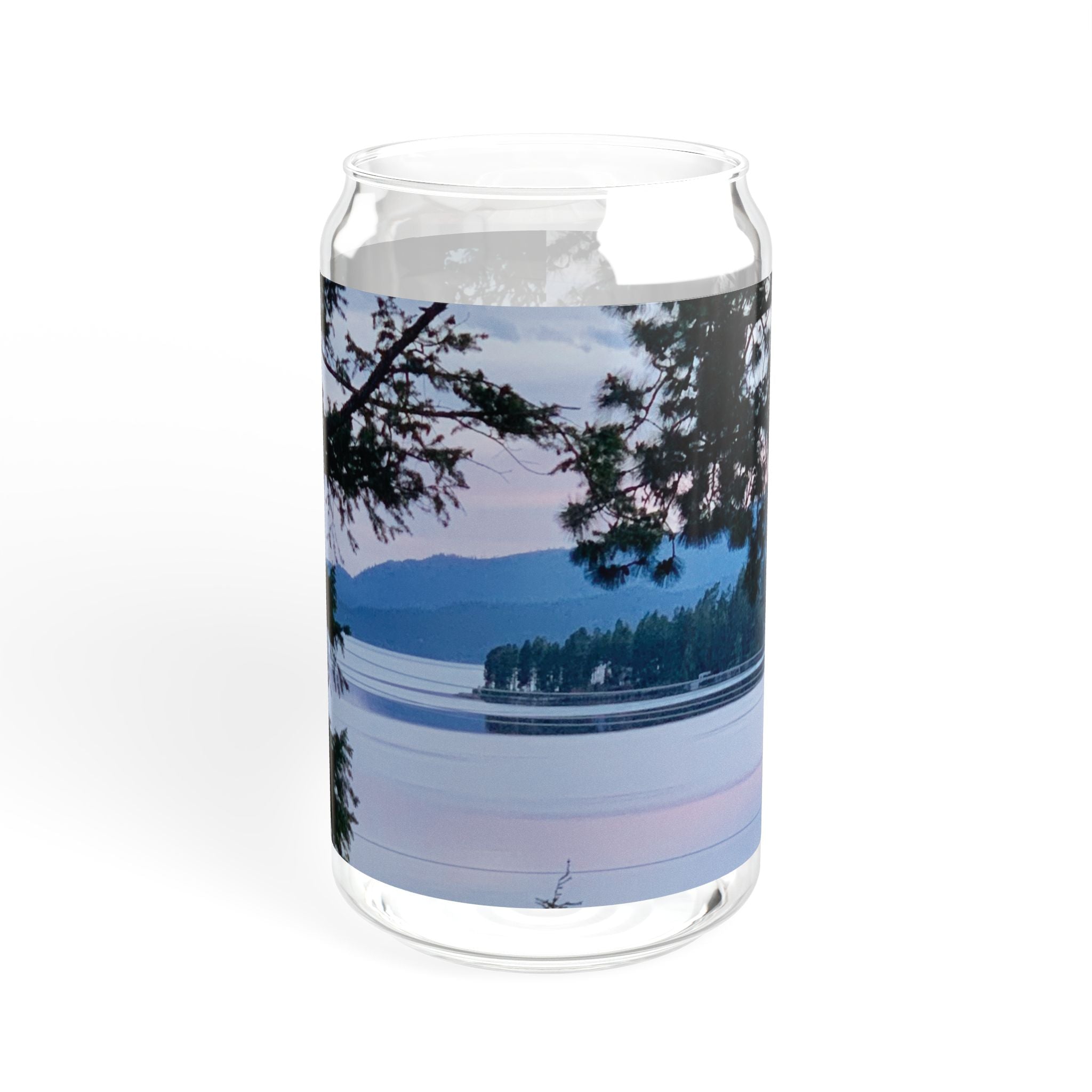 Montana Lake Glass Sipper 16oz