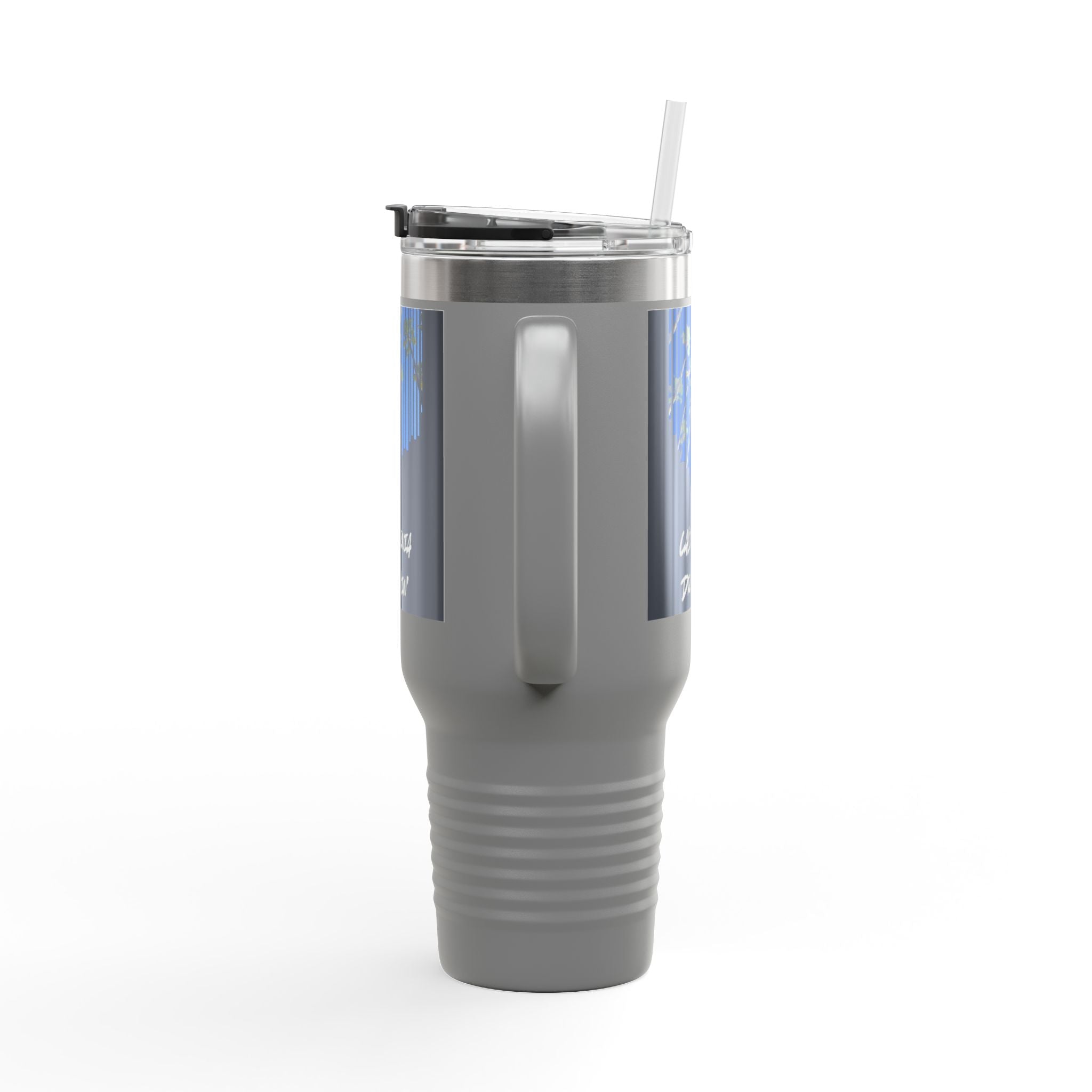 CA Dreamin' 40oz Insulated Travel Mug — Palm Print California Vibes