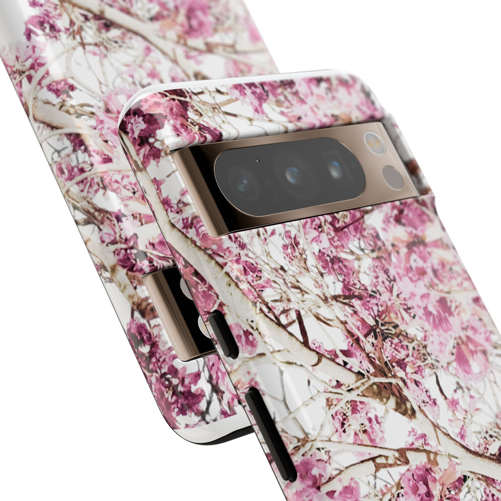 Blossom Tough Phone Case – Pink Floral Protective iPhone Cover