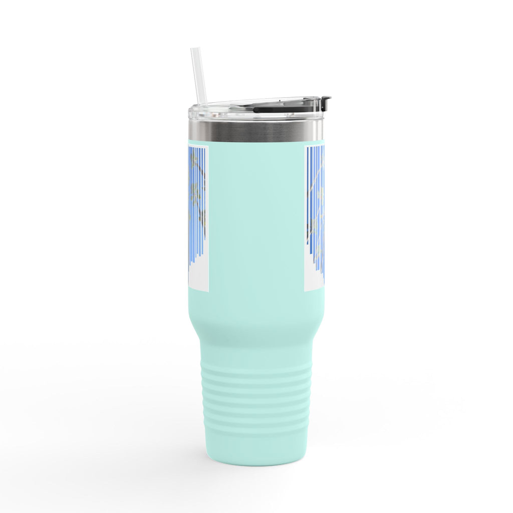CA Palm 40oz Insulated Travel Mug — Stainless Palm Tree Tumbler