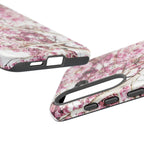 Blossom Tough Phone Case – Pink Floral Protective iPhone Cover