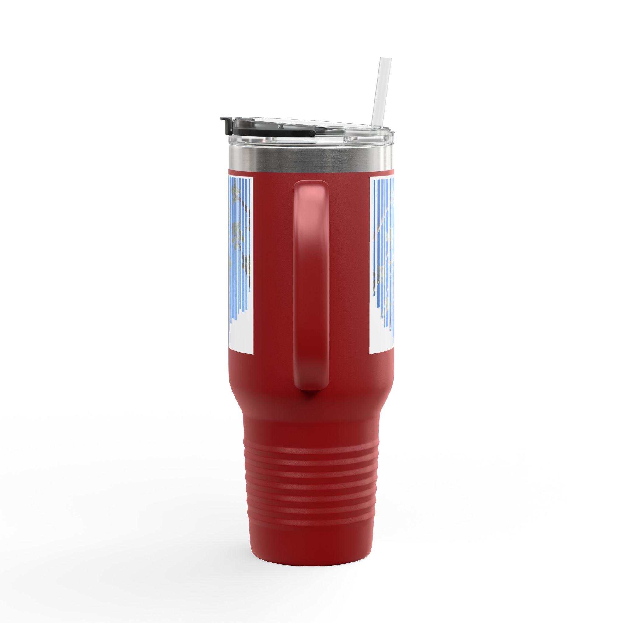 CA Palm 40oz Insulated Travel Mug — Stainless Palm Tree Tumbler