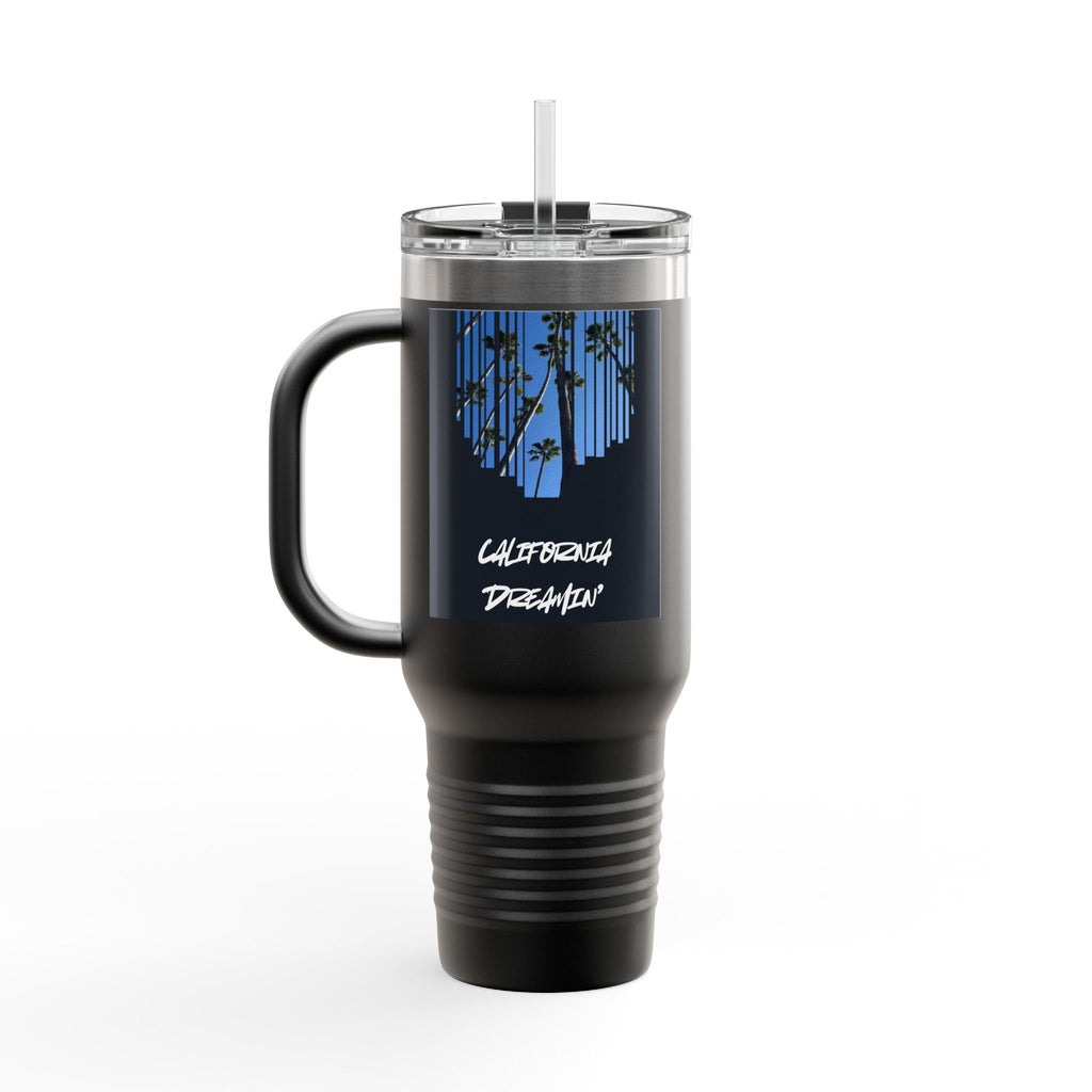 CA Dreamin' 40oz Insulated Travel Mug — Palm Print California Vibes