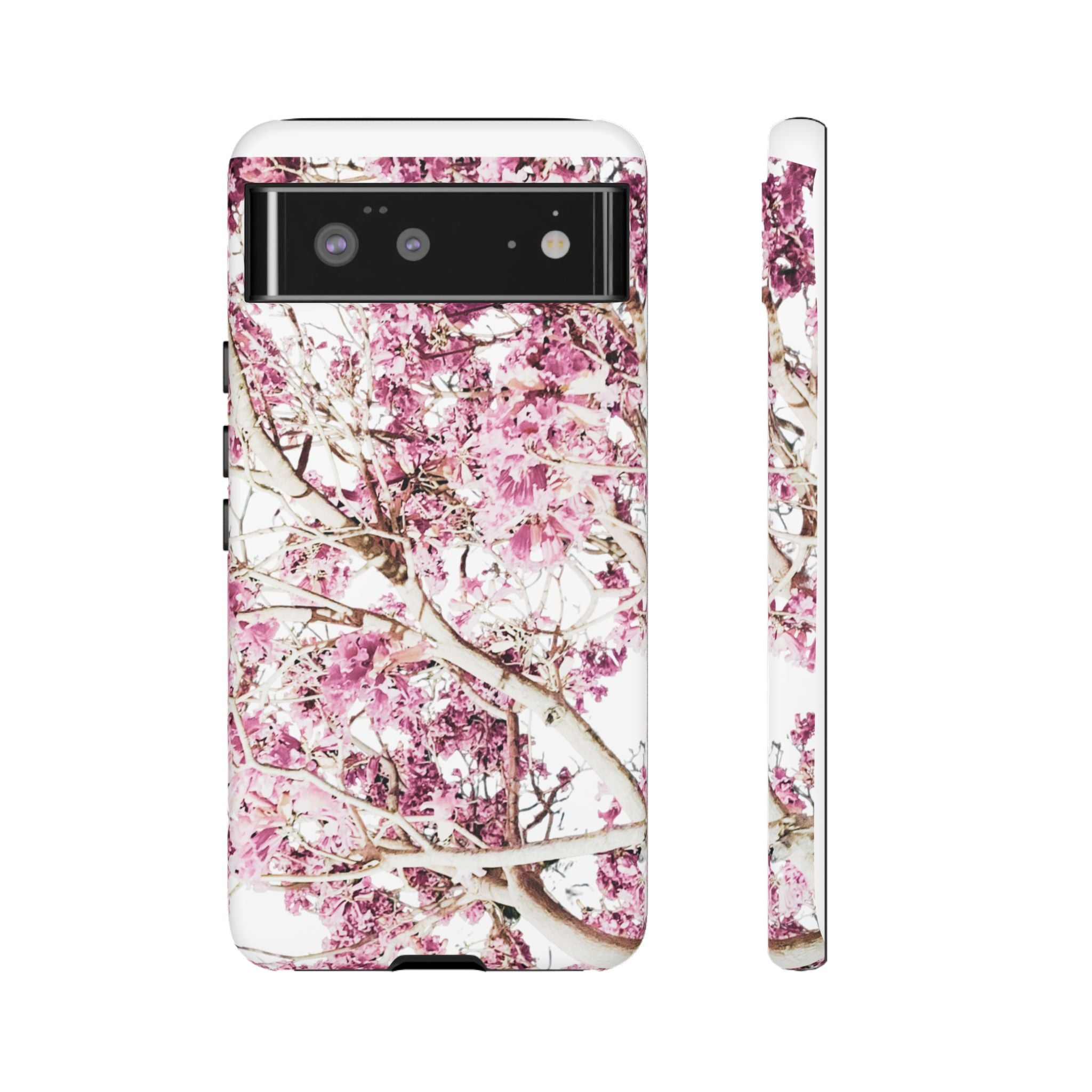 Blossom Tough Phone Case – Pink Floral Protective iPhone Cover
