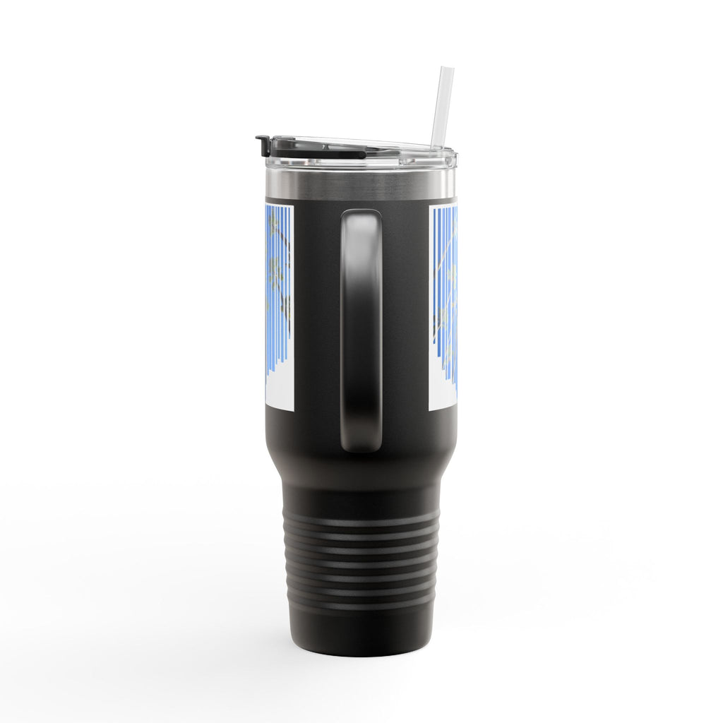 CA Palm 40oz Insulated Travel Mug — Stainless Palm Tree Tumbler