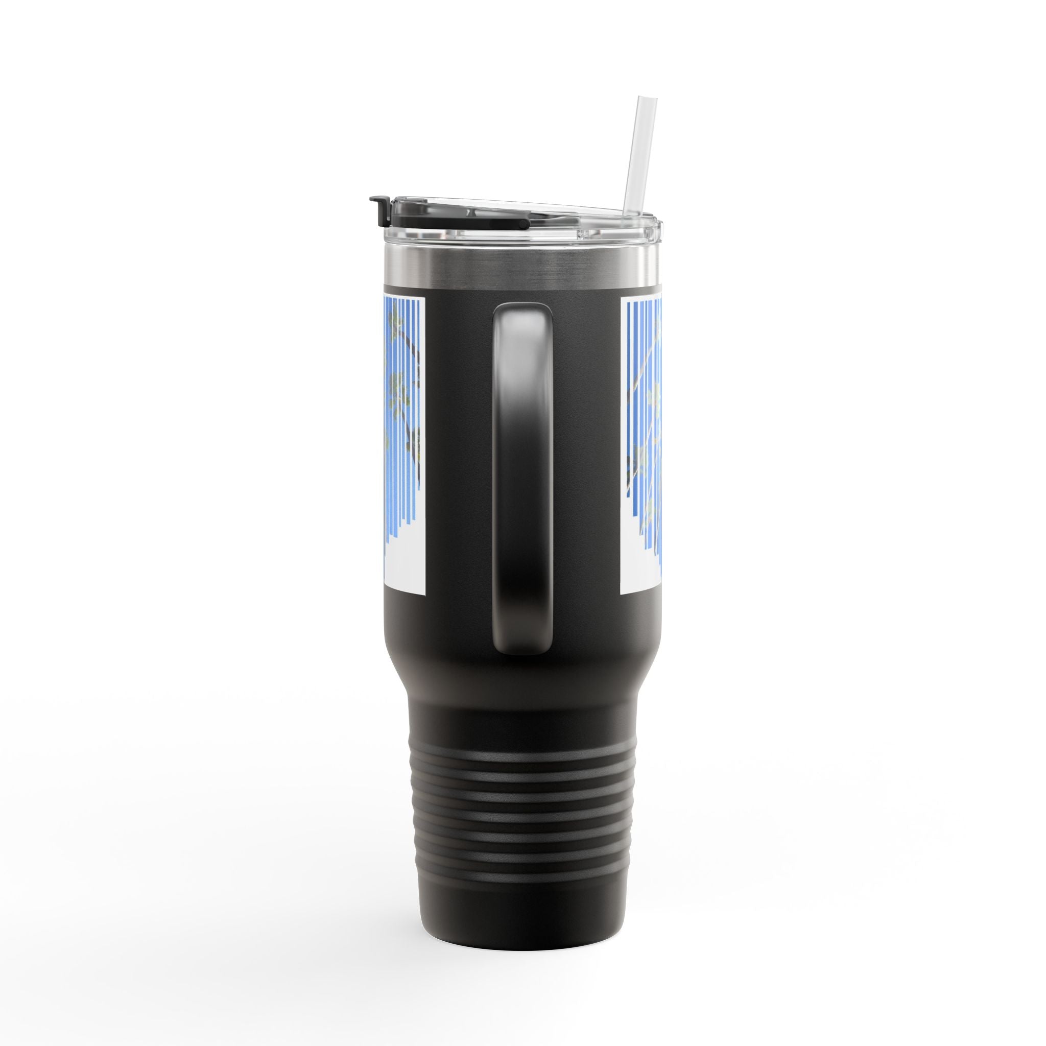 CA Palm 40oz Insulated Travel Mug — Stainless Palm Tree Tumbler