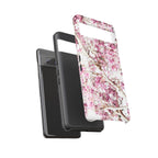 Blossom Tough Phone Case – Pink Floral Protective iPhone Cover
