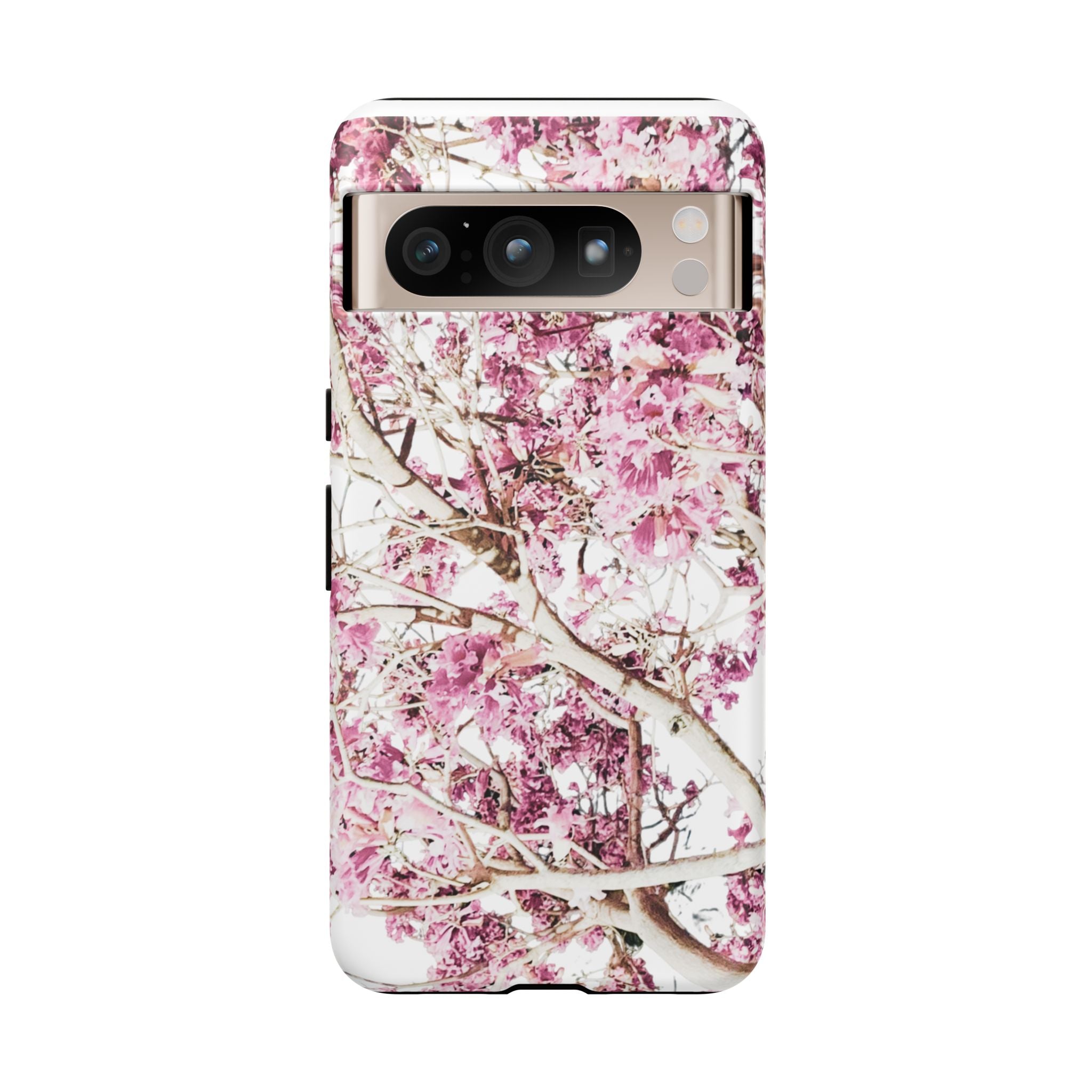 Blossom Tough Phone Case – Pink Floral Protective iPhone Cover
