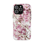 Blossom Tough Phone Case – Pink Floral Protective iPhone Cover
