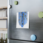 CA Palm Stripe Heart Post-it® Note Pads — Tropical Blue Sticky Notes