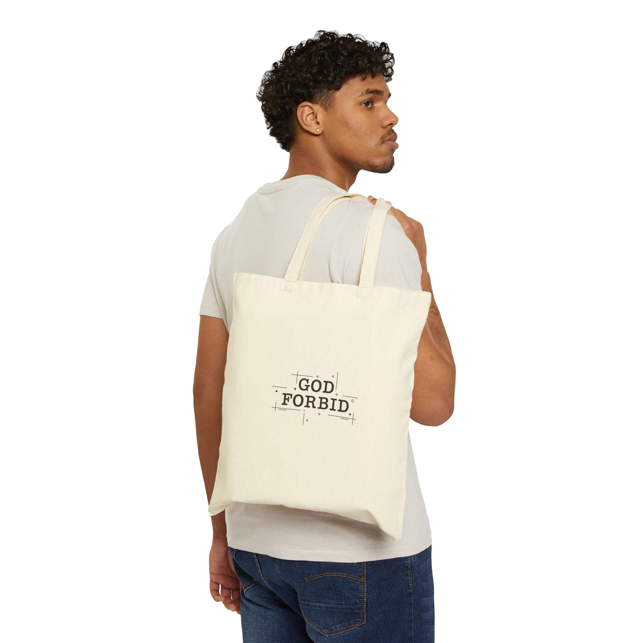 God Forbid Tote | Sarcastic Office Humor, 90s Aesthetic Typewriter