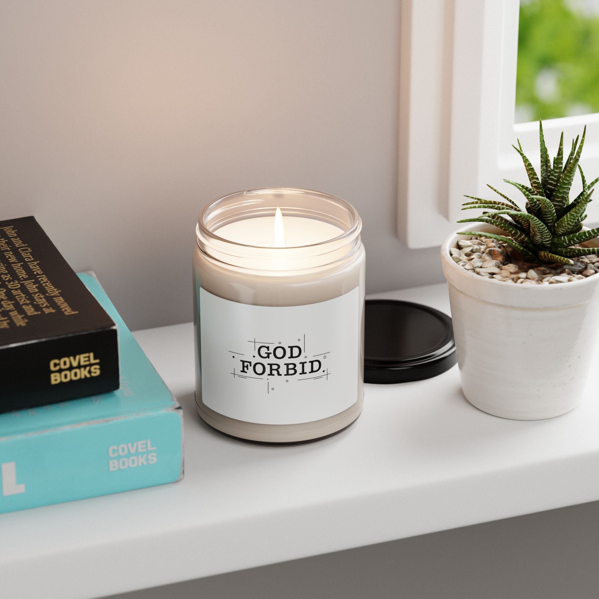 God Forbid Candle | Scented Soy Candle, Minimal Sarcastic Office Style