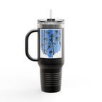 CA Palm 40oz Insulated Travel Mug — Stainless Palm Tree Tumbler