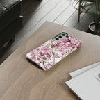 Blossom Tough Phone Case – Pink Floral Protective iPhone Cover