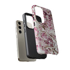 Blossom Tough Phone Case – Pink Floral Protective iPhone Cover