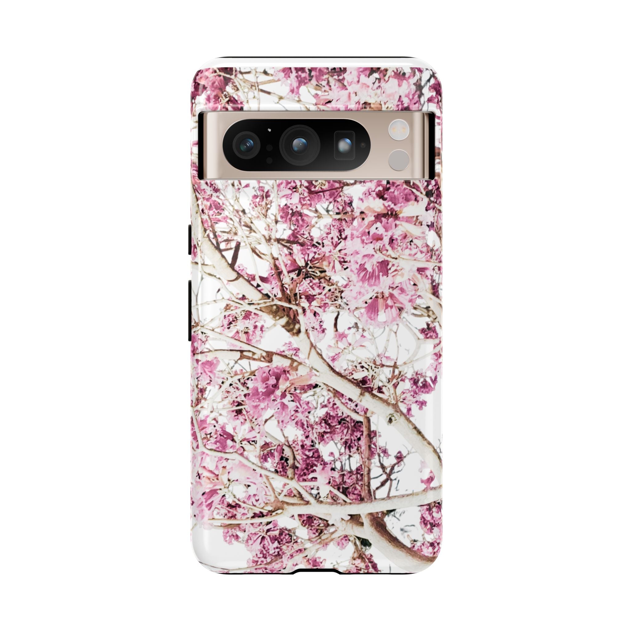 Blossom Tough Phone Case – Pink Floral Protective iPhone Cover
