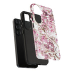 Blossom Tough Phone Case – Pink Floral Protective iPhone Cover