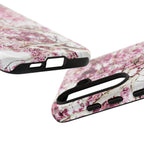 Blossom Tough Phone Case – Pink Floral Protective iPhone Cover