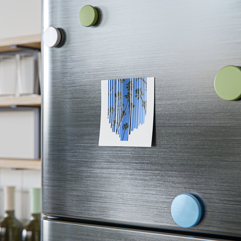 CA Palm Stripe Heart Post-it® Note Pads — Tropical Blue Sticky Notes