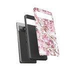 Blossom Tough Phone Case – Pink Floral Protective iPhone Cover