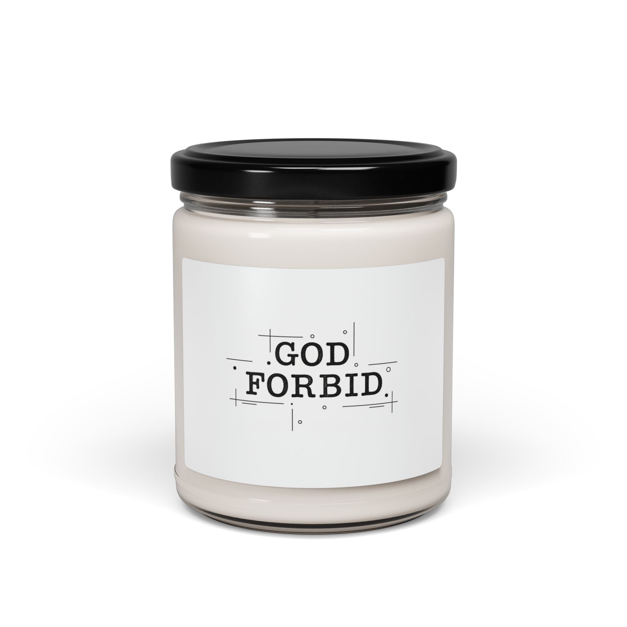 God Forbid Candle | Scented Soy Candle, Minimal Sarcastic Office Style